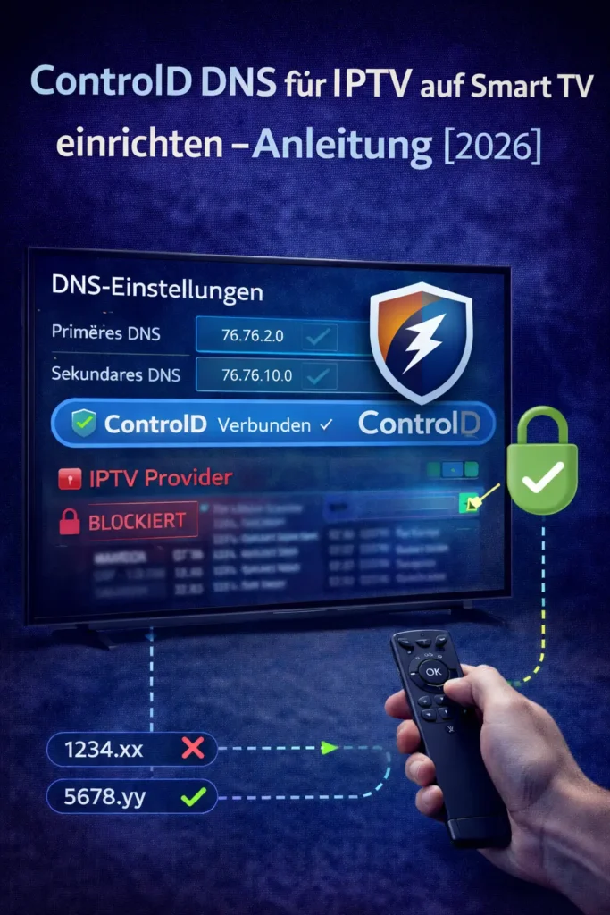 ControlD DNS für IPTV auf Smart-TV einrichten