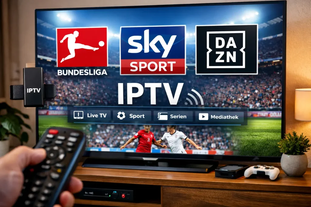 IPTV mit Bundesliga, Sky oder DAZN