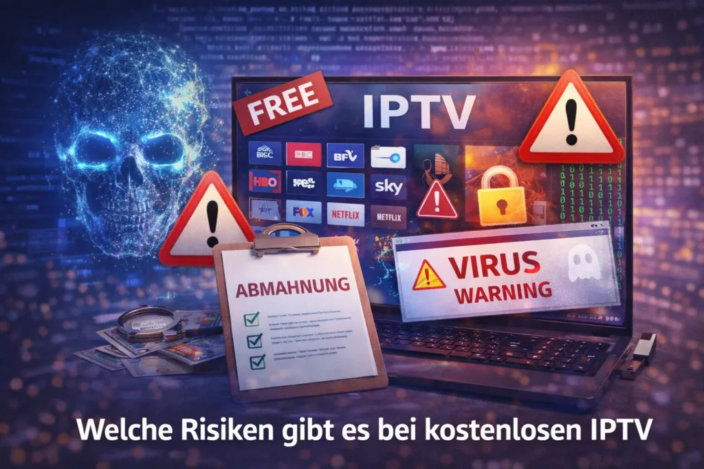 Risiken gibt es bei kostenlosen IPTV-Diensten